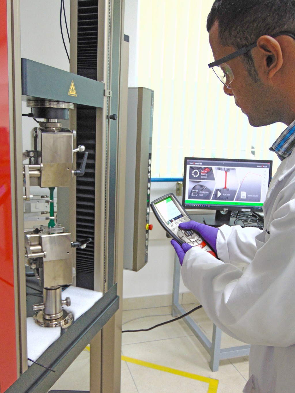 Polymer testing at TÜV Rheinland India's Bangalore laboratory Polymer testing at TUV Rheinland India's Bangalore laboratory