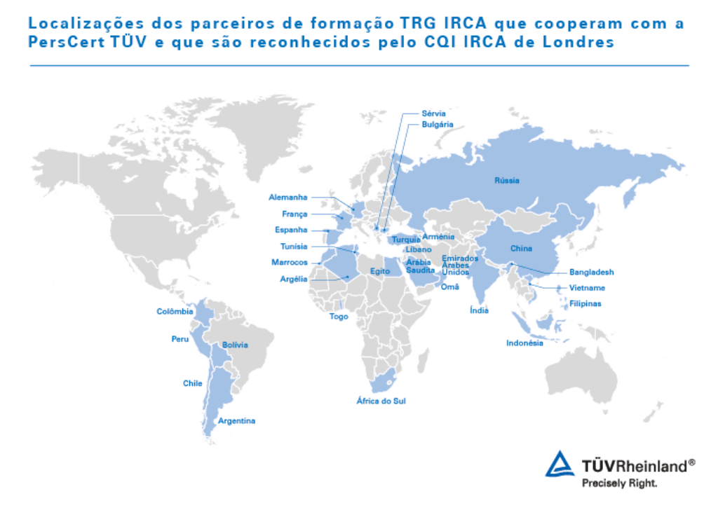 Localizações do IRCA