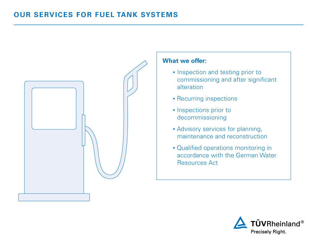 An overview of our inspection services for fuel tank facilities Fuel tank inspections: our comprehensive services
