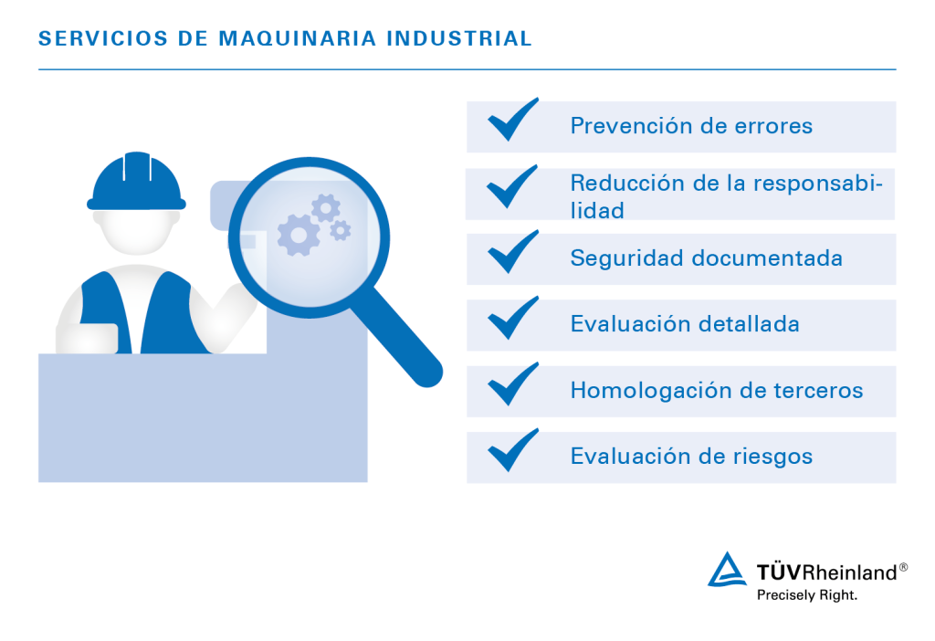 Probamos su maquinaria industrial para contribuir a reducir los defectos y los riesgos de responsabilidad.