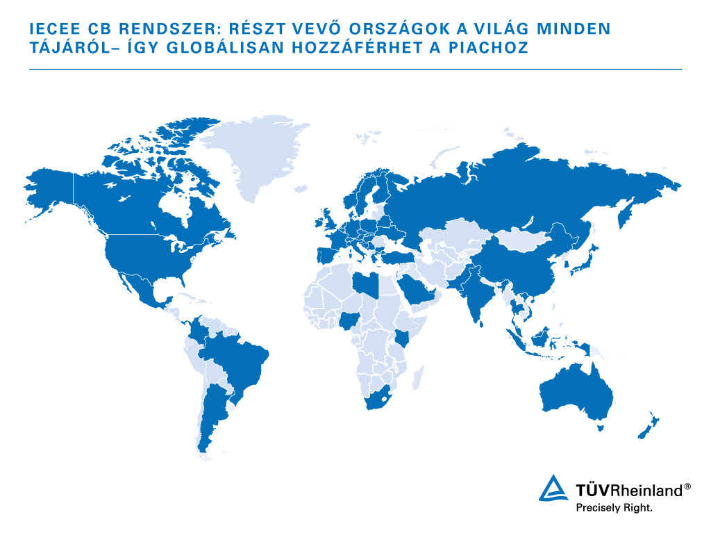 IECEE CB Rendszer – résztvevő országok | TÜV Rheinland