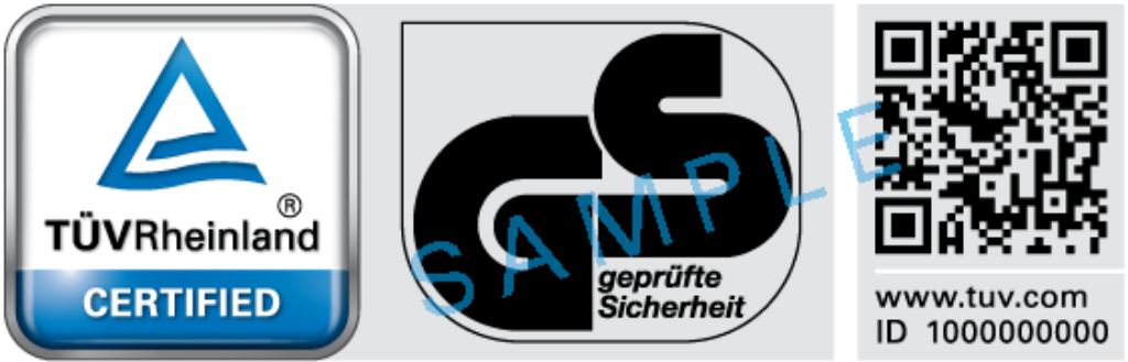 GS - The Transparent Mark of Tested Safety GS mark testmark TÜV Rheinland