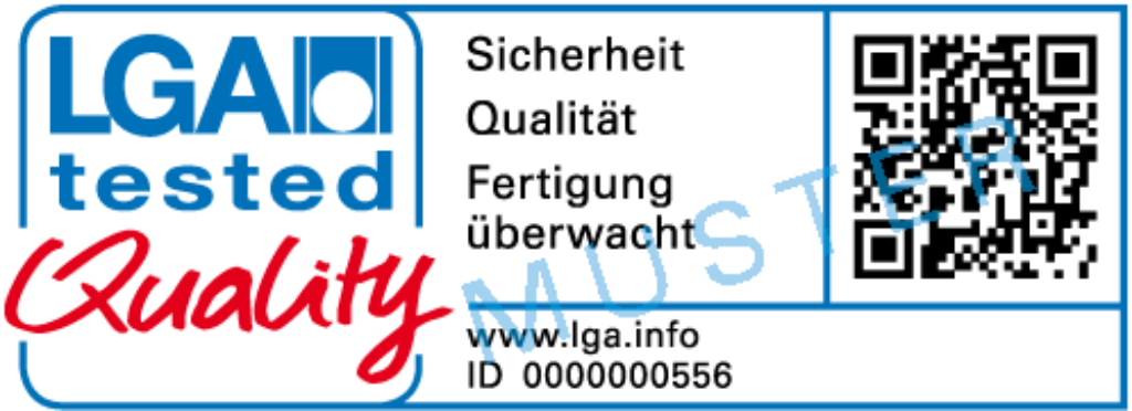 LGA tested Quality Prüfzeichen 