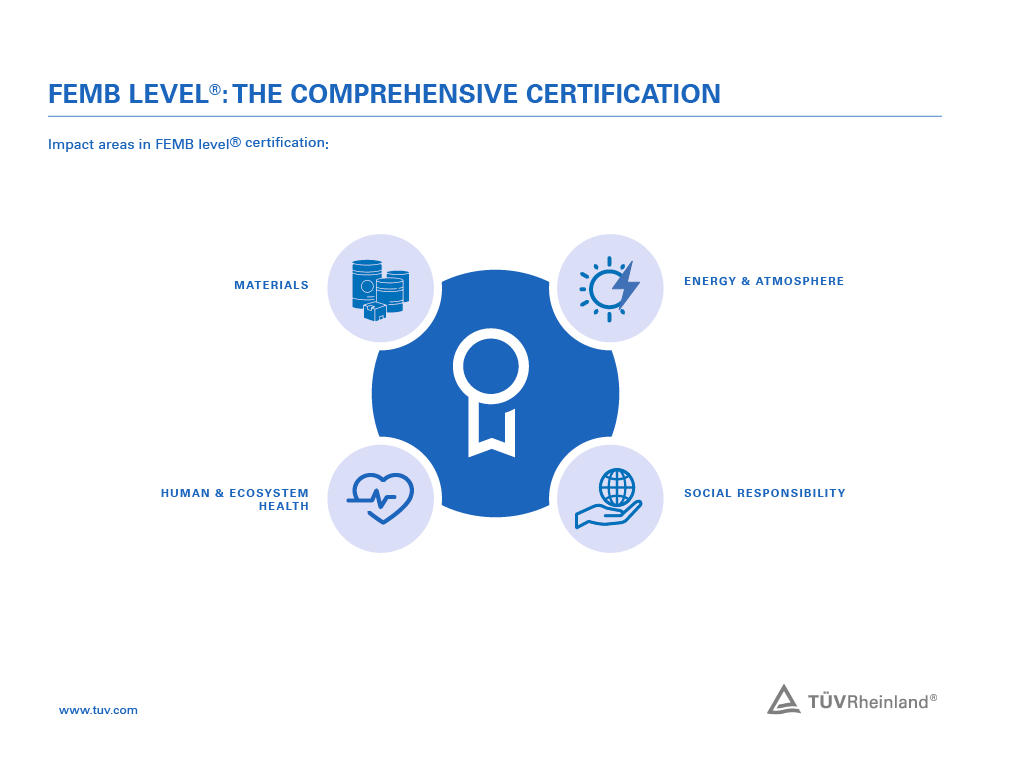 FEMB level® certification has four test categories