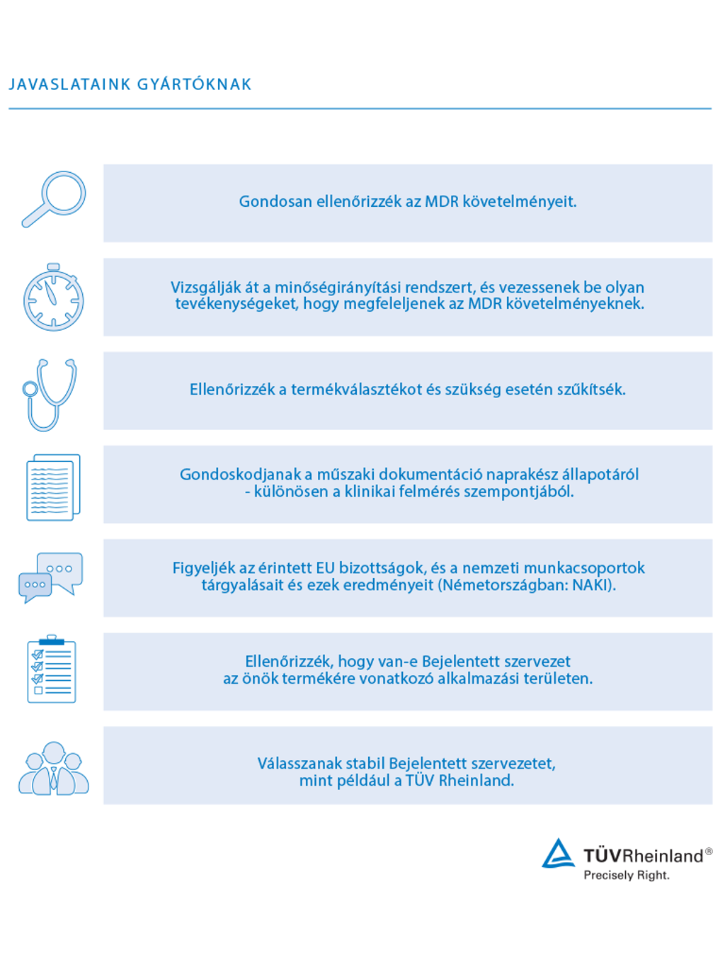 Ajánlások az új MDR 2017/745-höz | TÜV Rheinland