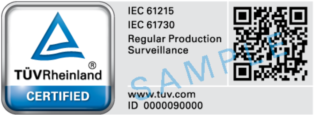 TÜV Rheinland Photovoltaic Modules Test Mark