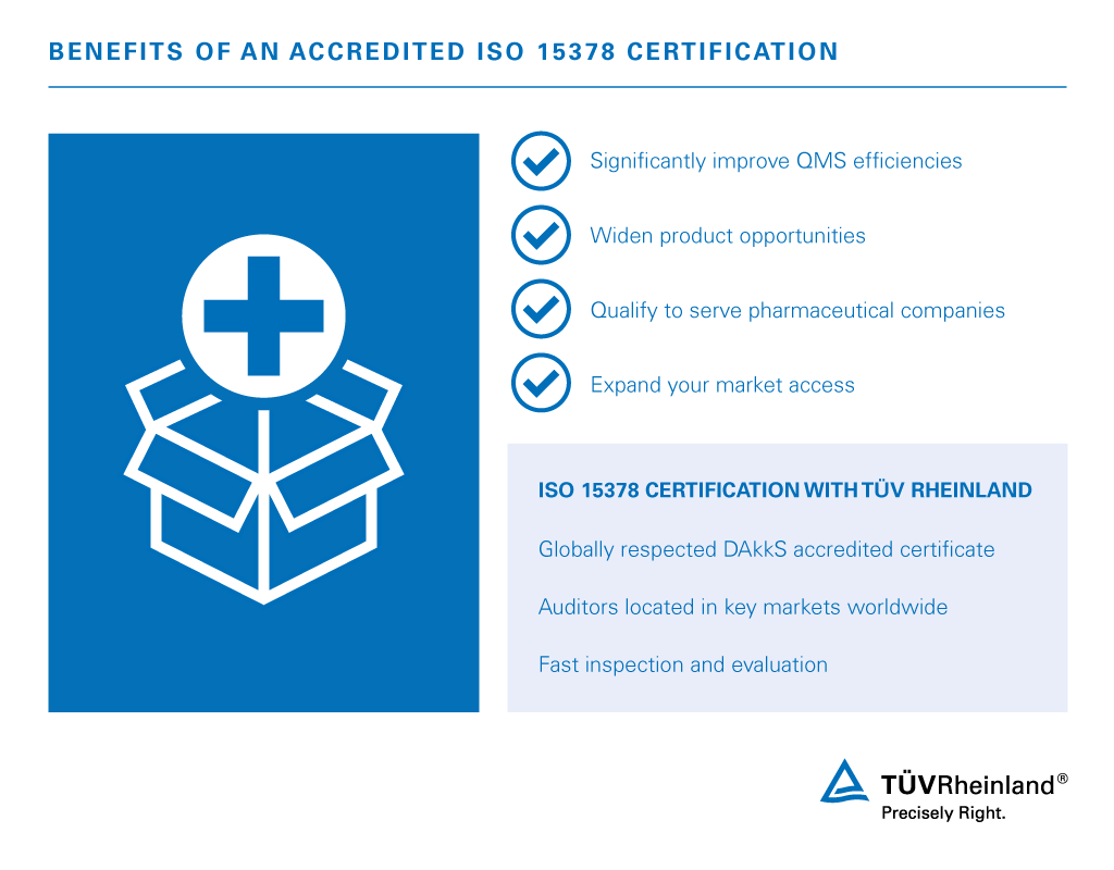Benefits of ISO 15378 certification ISO 15378 certification | TÜV Rheinland