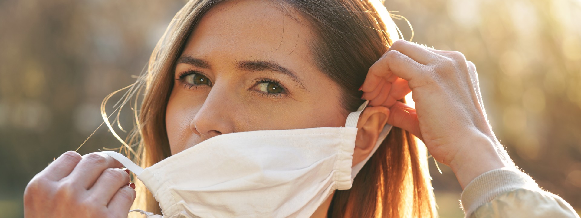 Privatpersonen verwenden während der COVID-19 Pandemie häufig Community Masken.